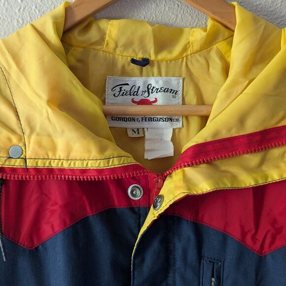 80s Vintage Field & Stream Windbreaker‎ Jacket with Hood - Picture 2 of 14
